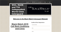 Desktop Screenshot of blackwatchcolorguard.com