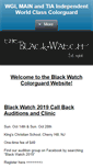 Mobile Screenshot of blackwatchcolorguard.com